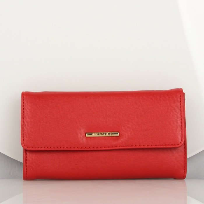 Zoozie Bags 1425 Minibandolera Crossbody de Piel con Cadenas, Roja - Bolso Elegante y Funcional con Billetera para Tarjetas y Monedas